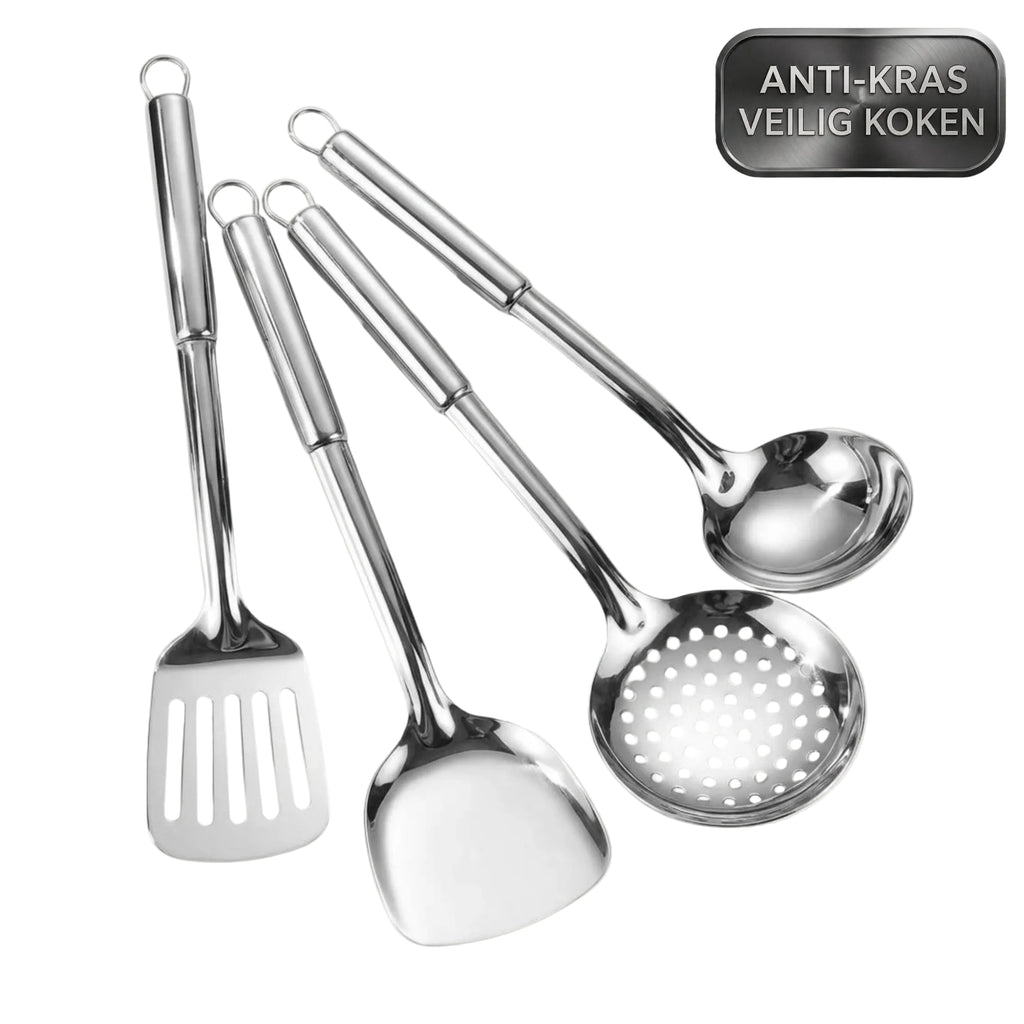 TEN® Gehamerde Titanium Ultieme Keukenbundel - Tenkitchen.store