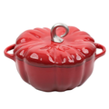 Pompoenvormige Gietijzeren Braadpan rood