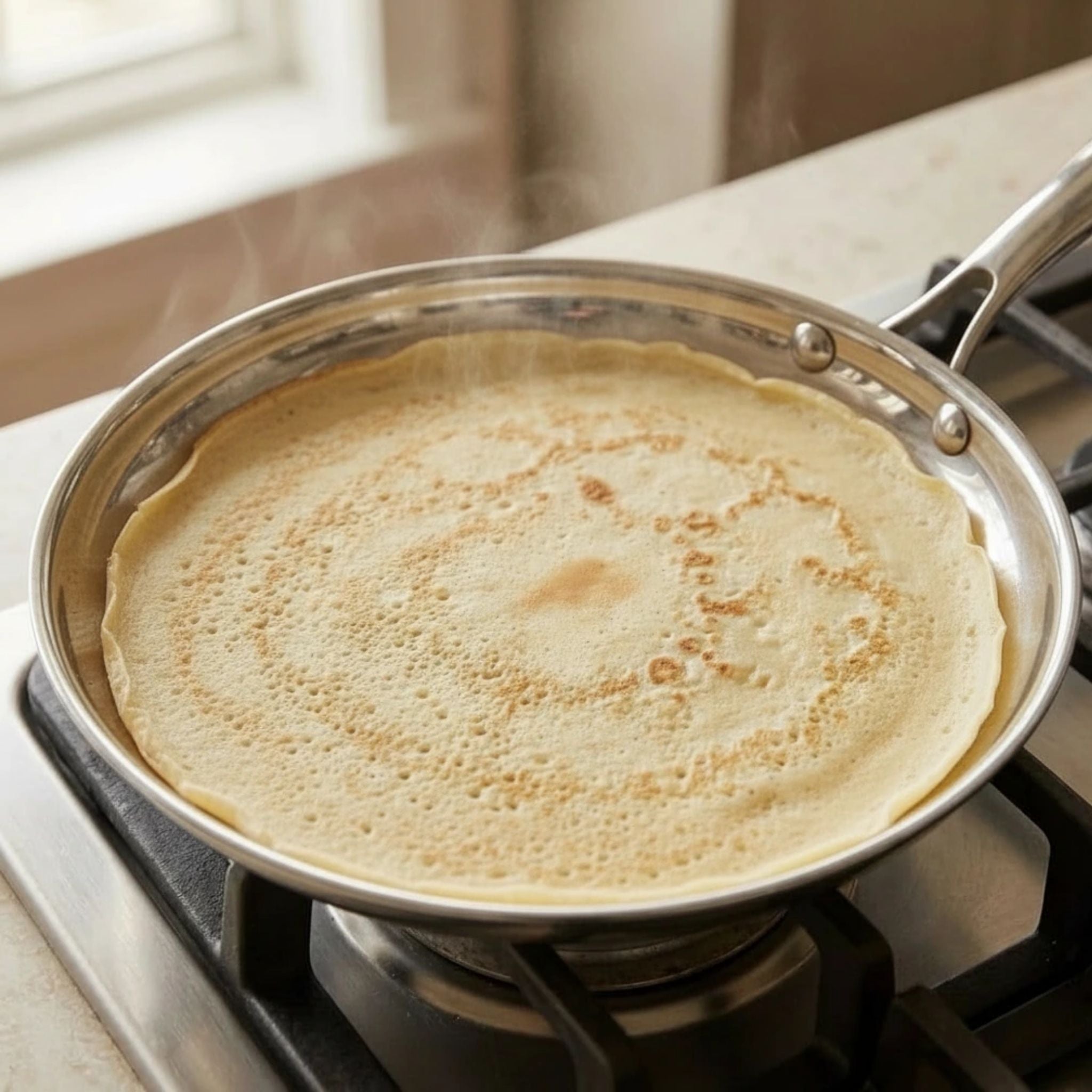 TEN® Gehamerde Titanium Crêpepan - Tenkitchen.store