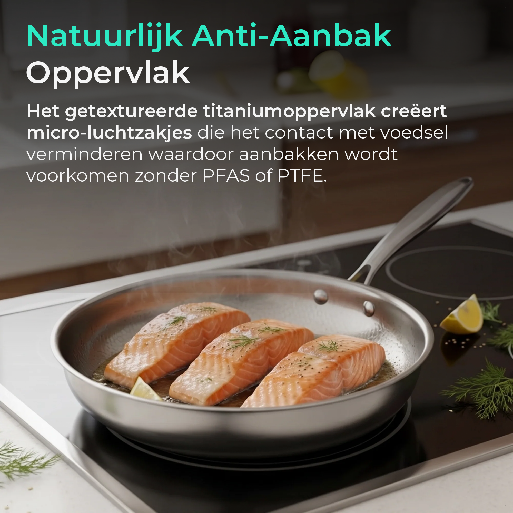 TEN® Gehamerde Titanium Hapjespan - Tenkitchen.store