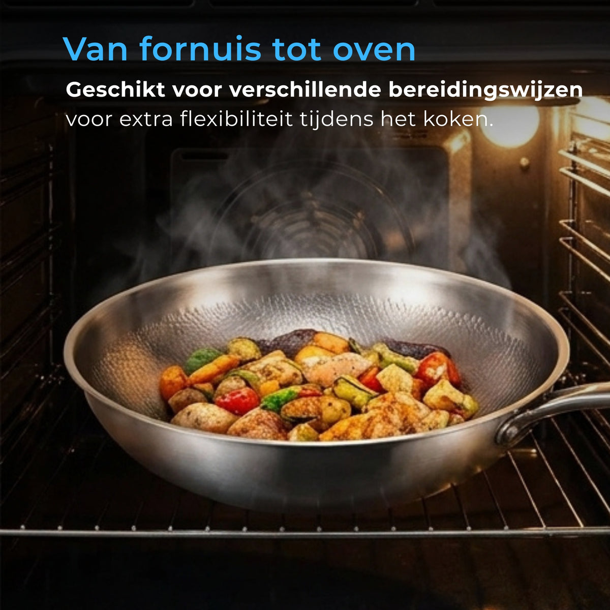 Gehamerde Titanium Wokpan