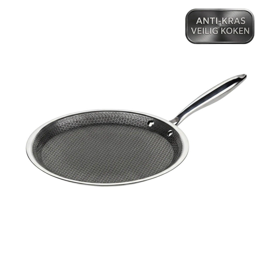 TEN® Gehamerde Titanium Crêpepan - Tenkitchen.store