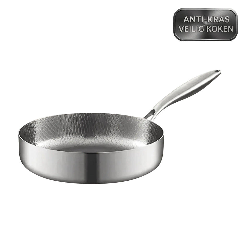 TEN® Gehamerde Titanium Hapjespan - Tenkitchen.store