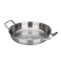 Gehamerde Titanium Sauteerpan met Twee Grepen