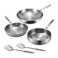 Gehamerde Titanium Kookgerei Set Pro