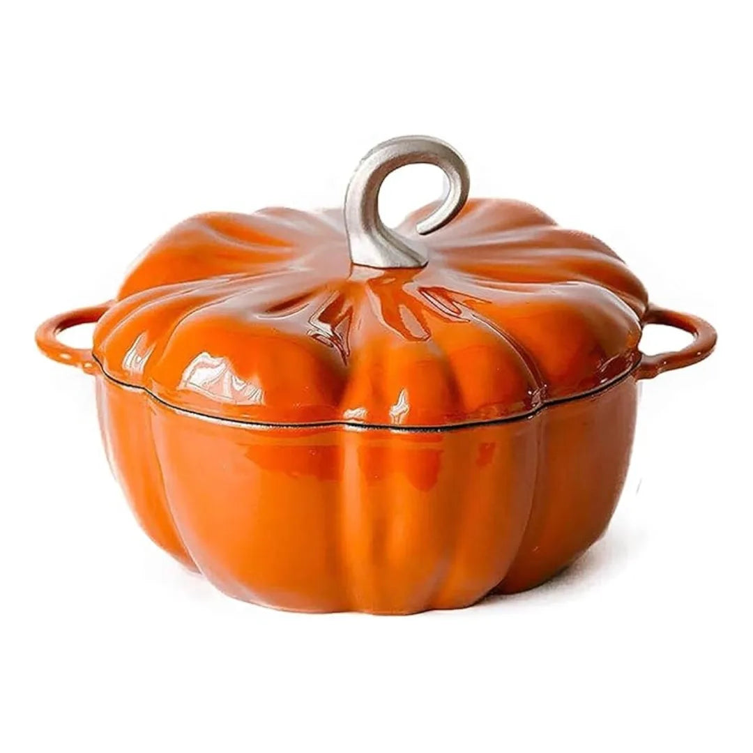 Pompoenvormige Gietijzeren Braadpan - Tenkitchen.store